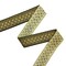 Designer's Shop JL 132 Jacquard metallic Gold Celtic ribbon trim 1-3/8” (35mm) x 9 yard